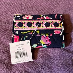 Vera Bradley Euro Wallet - Ribbons